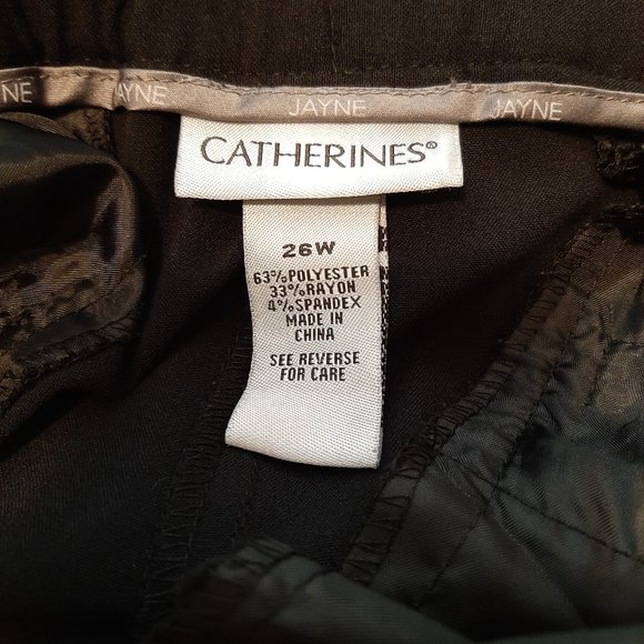 Classy Catherine's black pants size 26 - Picture 2 of 3